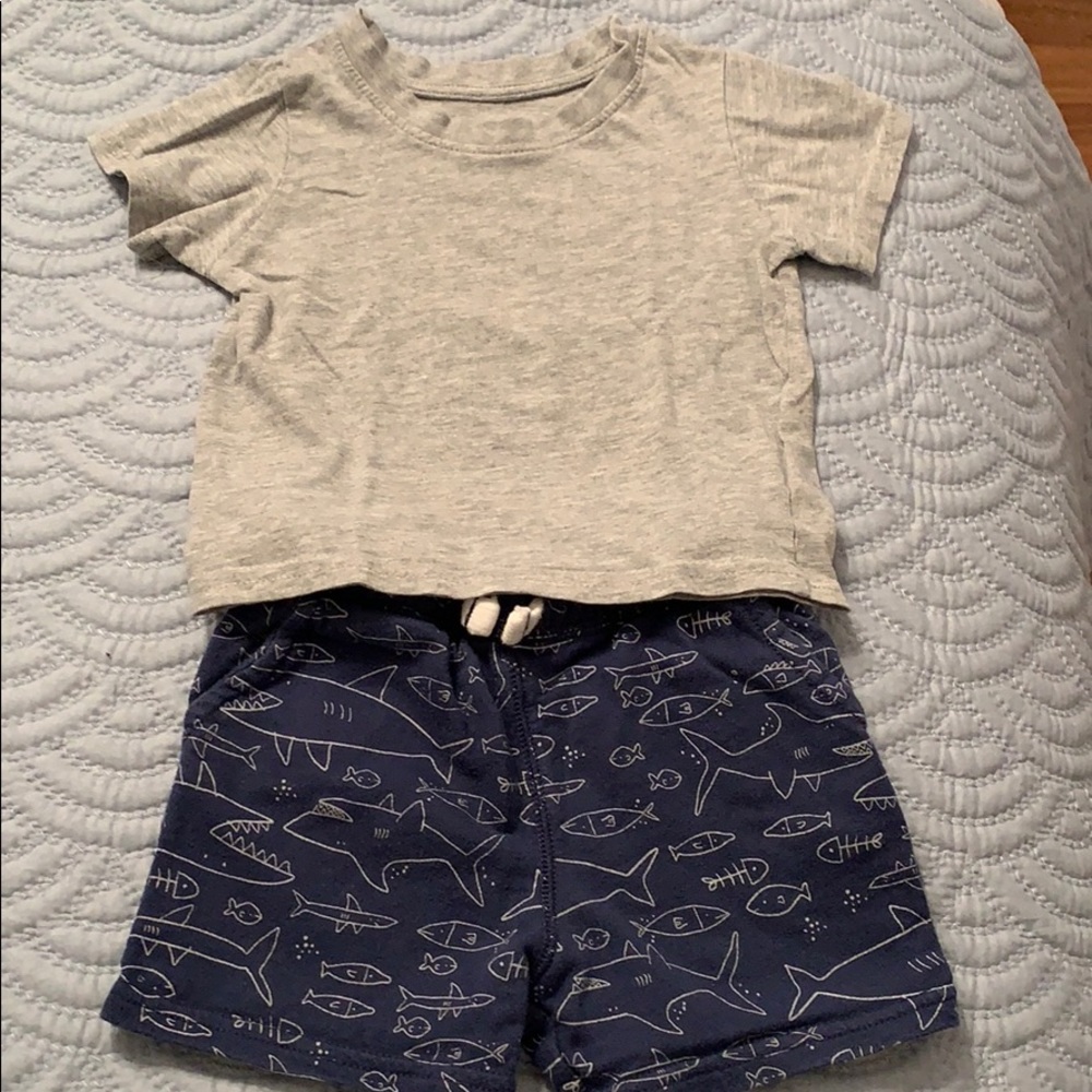 Primark T-Shirt and Carter’s Shorts